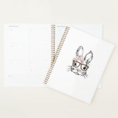 Cute Bunny Face Shirt Leopard Print Glasses EASTER (Devant avec enveloppe)