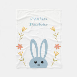 Cute Bunny Fleece Blanket Deken