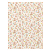 Cute Bunny Floral Spring Pattern Tafelkleed (Voorkant)