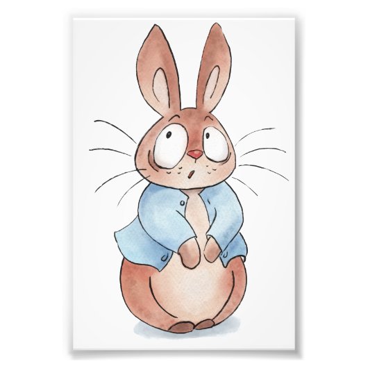 Cute bunny foto afdruk (Voorkant)