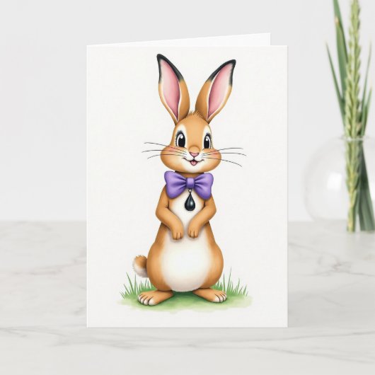 Cute Bunny Friend Greeting Card Kaart (Voorkant)