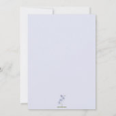 Cute Bunny Garden Spring Baby Shower Invitation (Dos)