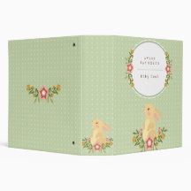 Cute Bunny Green Baby Book Multomap