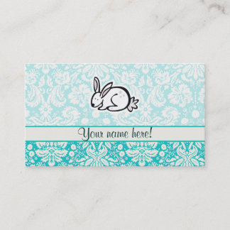 Cute Bunny Groenblauw Visitekaartje