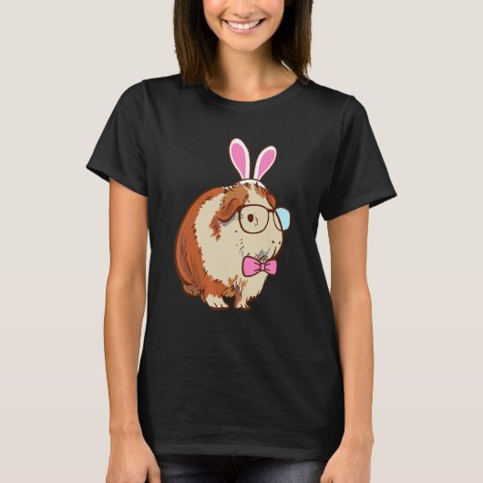 Cute Bunny Guinea Pig T-shirt (Voorkant)