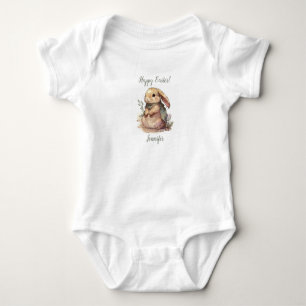 Cute Bunny Happy Easter Baby Rompertje