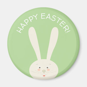 Cute Bunny Happy Easter Eggs Hunt Party Magneet