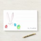 CUTE BUNNY HAPPY EASTER HOLIDAY PARTY Trendy Post-it® Notes (Op bureau)