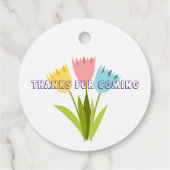 Cute bunny Happy Pasen Bedankjes Labels (Achterkant)