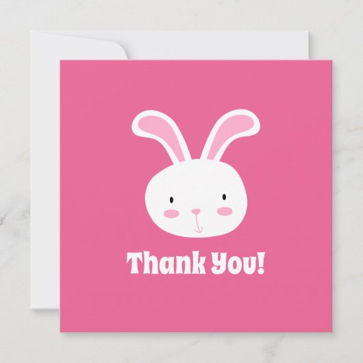 Cute Bunny Hartelijk dank (Voorkant)