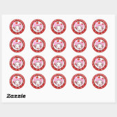Cute Bunny Hearts Valentijnse stickers (Vel)