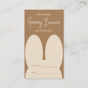 Cute bunny Hoeveel gummy bunnies spel Informatiekaartje