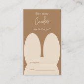 Cute bunny Hoeveel snoepjes spel Informatiekaartje (Voorkant)