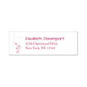 Cute Bunny Holding een ballon Zelfinktende Stempel (Design)