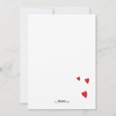 Cute bunny holding feestdagenkaart (Achterkant)