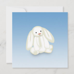 Cute Bunny Illustration Persoonlijke Aankondiging