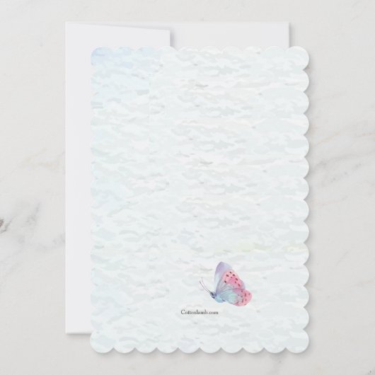 Cute Bunny in Basket Invitation (Dos)