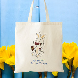 Cute Bunny Kids Pasen Zak Tote Bag