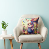 Cute Bunny Kind Kussen (Stoel)