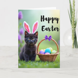 Cute Bunny Kitty Pasenkaart Kaart