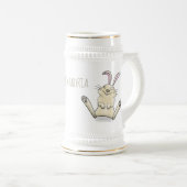 Cute bunny konbit cartoon illustration bierpul (Voorkant rechts)