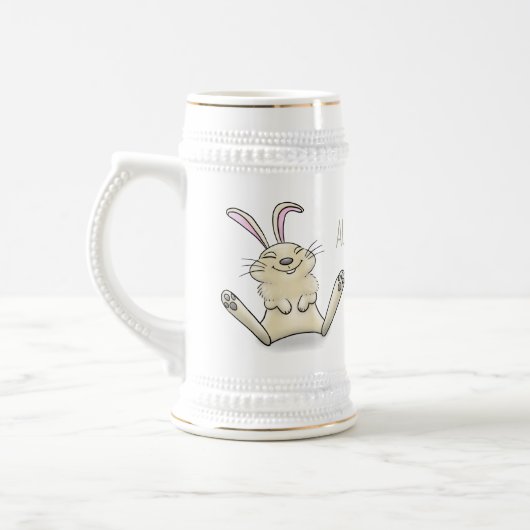 Cute bunny konbit cartoon illustration bierpul (Links)
