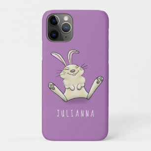 Cute bunny konbit cartoon illustration iPhone 11 pro hoesje