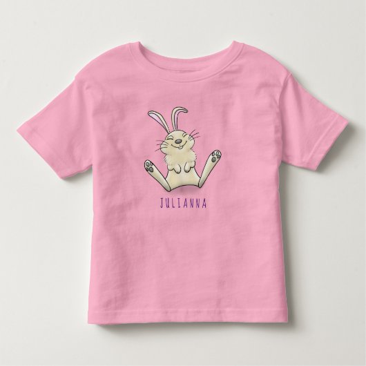 Cute bunny konbit cartoon illustration kinder shirts (Voorkant)