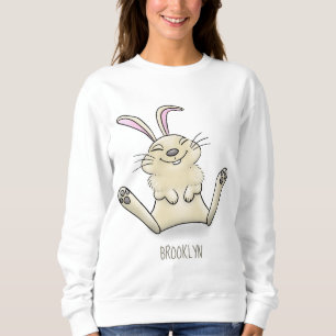 Cute bunny konbit cartoon illustration trui