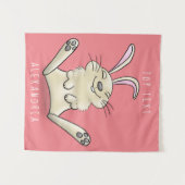 Cute bunny konbit cartoon illustration wandkleed (Voorkant (horizontaal))