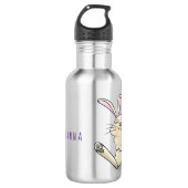 Cute bunny konbit cartoon illustration waterfles  (Voorkant)