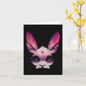 Cute Bunny Konijn Dier Met Kleuren - Een Meisje Ha Kaart (Gele Bloem)
