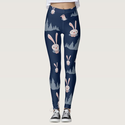 Cute Bunny Leggings (Voorkant)