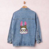 Cute Bunny Leopard Messy Lunettes Bun Happ Headban (Hangar)