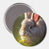 Cute Bunny Magnet Magneet (Voorkant / Achterkant)