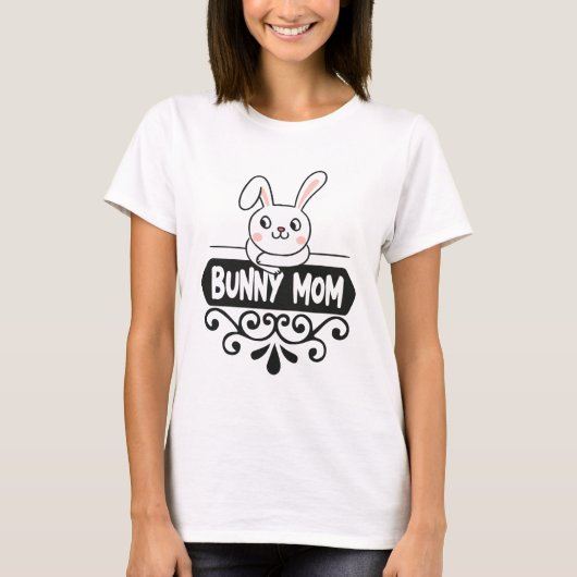 Cute Bunny makrebit T-shirt (Voorkant)