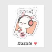 Cute Bunny “Me Time” Sticker  (Vel)