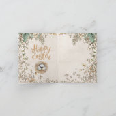 Cute Bunny met Carrots Easter Kaart (Binnen)