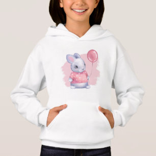 Cute Bunny met roze ballon