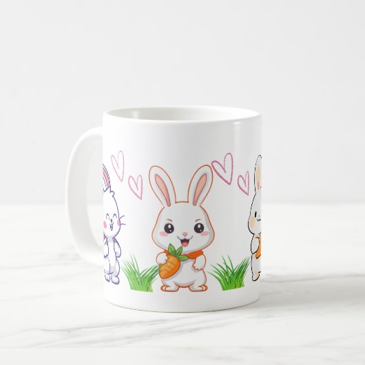  Cute Bunny Mug (Devant gauche)