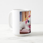 Cute Bunny Mug – Adorable Cartoon Rabbit Coffee Cu (Devant gauche)