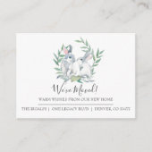 Cute Bunny New Home Moving Faire-part (Devant)