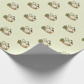 Cute Bunny Pattern Inpakpapier (Hoek)