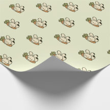 Cute Bunny Pattern Inpakpapier