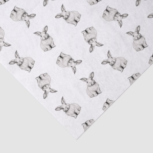 Cute Bunny Pattern Tissuepapier (Detail)
