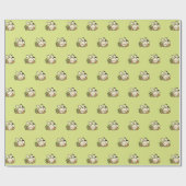 Cute Bunny Pattern Wrapping Paper Cadeaupapier (Vlak)