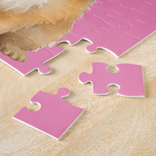 Cute Bunny Personalized Legpuzzel (Zijkant)