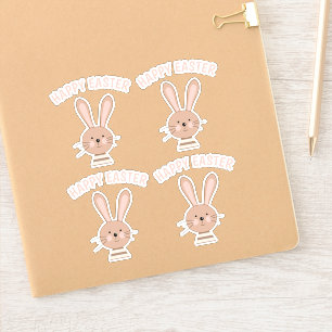 Cute Bunny Planner Scrapbooking Happy Easter Sticker