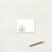 Cute Bunny Post-it® Notes (Op bureau)