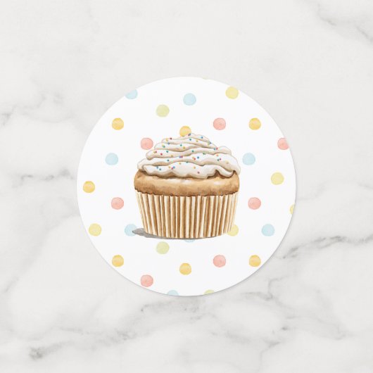 Cute Bunny Premier Anniversaire Table Confetti (Petit recto)